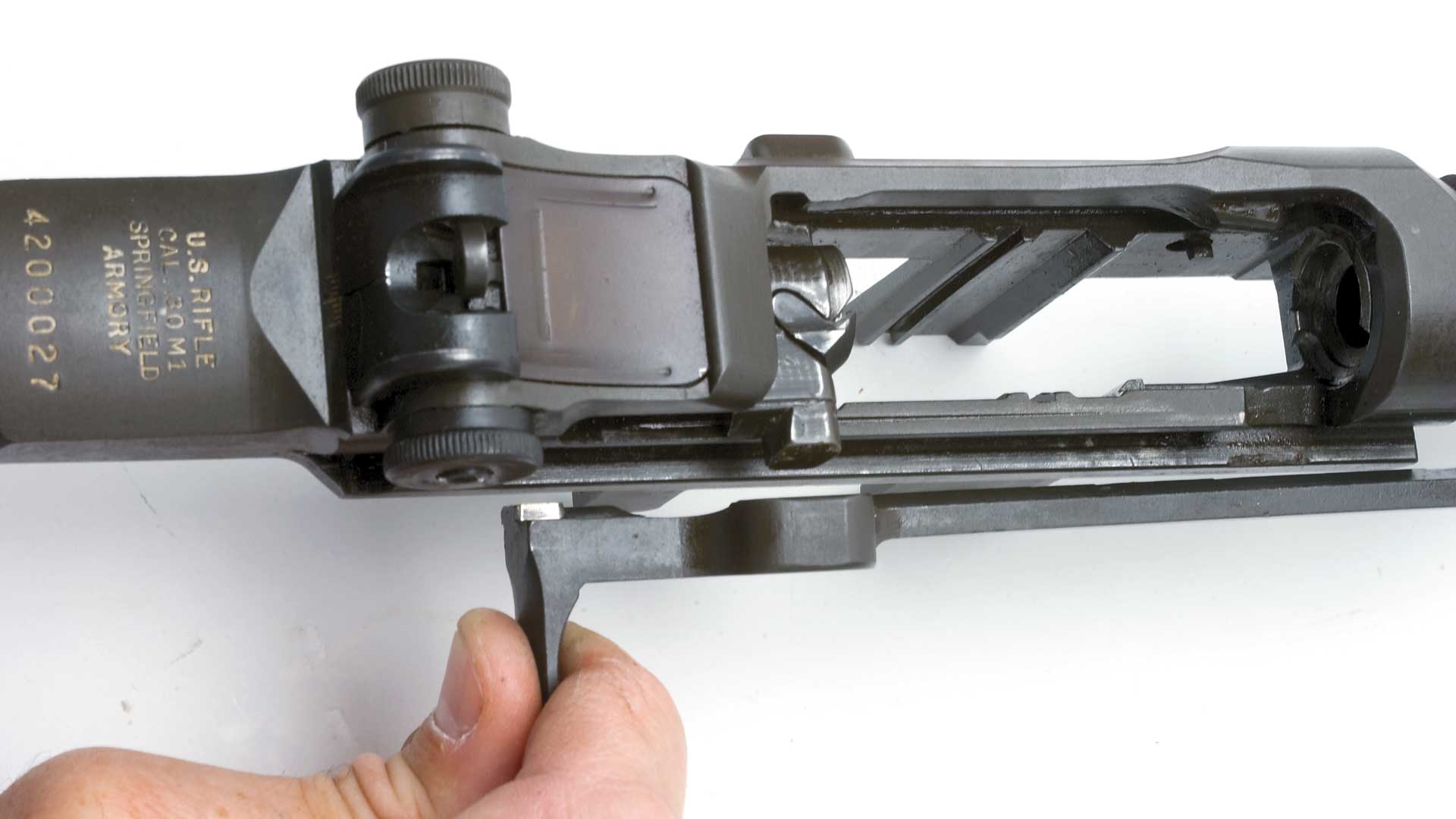 metal receiver rifle semi-automatic M1 Garand hand gun parts