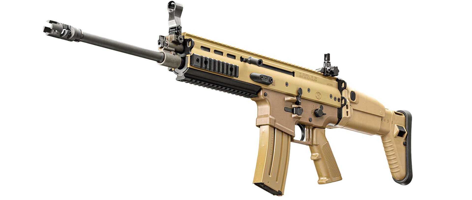 FN SCAR 16S NRCH left side view rifle carbine gun