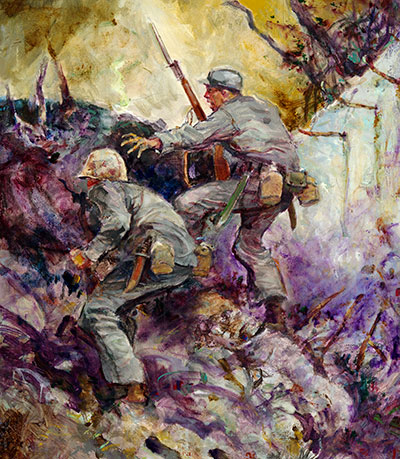 Iwo Jima painting