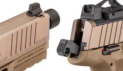 Suppressor-height sights, TPI-threaded muzzle