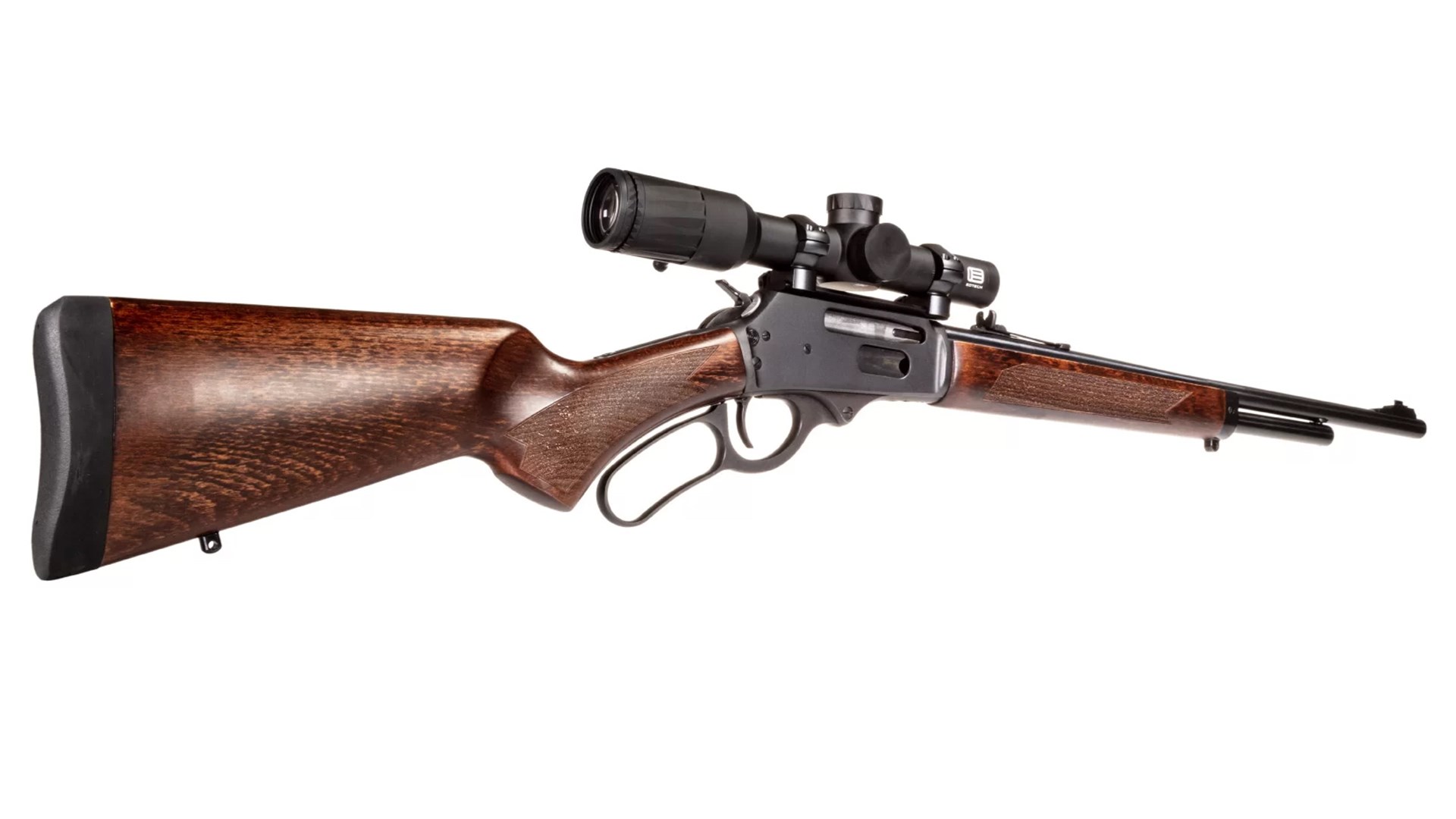 Right side of the Rossi R95 Lever-Action shown with a mounted scope.