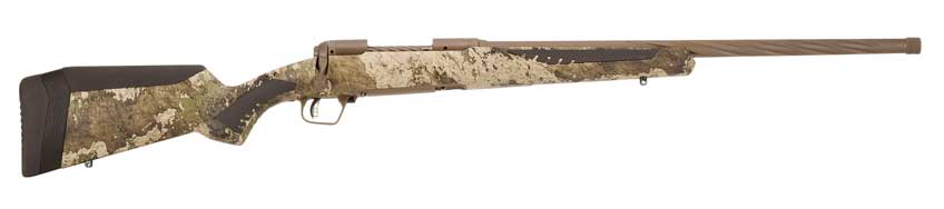 right side of camouflage rifle white background
