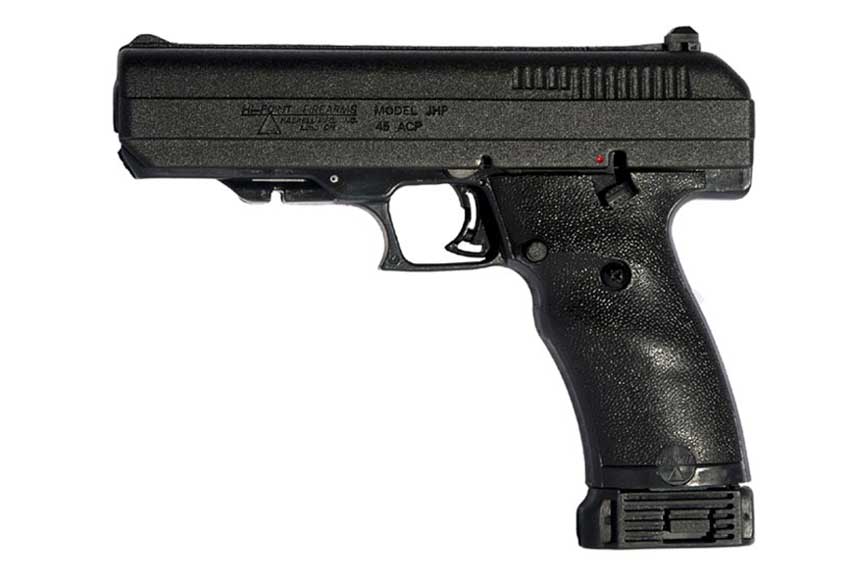 hi-point c9 pistol handgun semi-automatic left-side view black gun