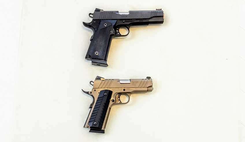 The Devil Dog Arms 3.5 Standard 1911 vs a fullsize Government Model.