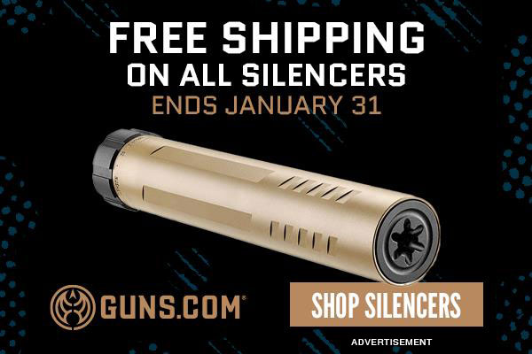 Free Shipping On All Silencers at Guns.com! Ends January 31