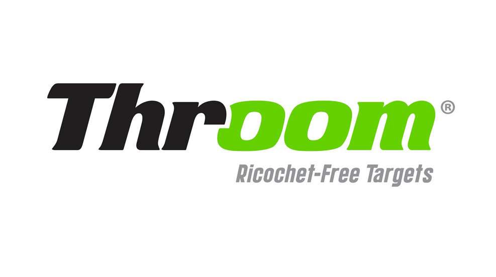 THROOM Ricochet-Free Targets logo black green font text
