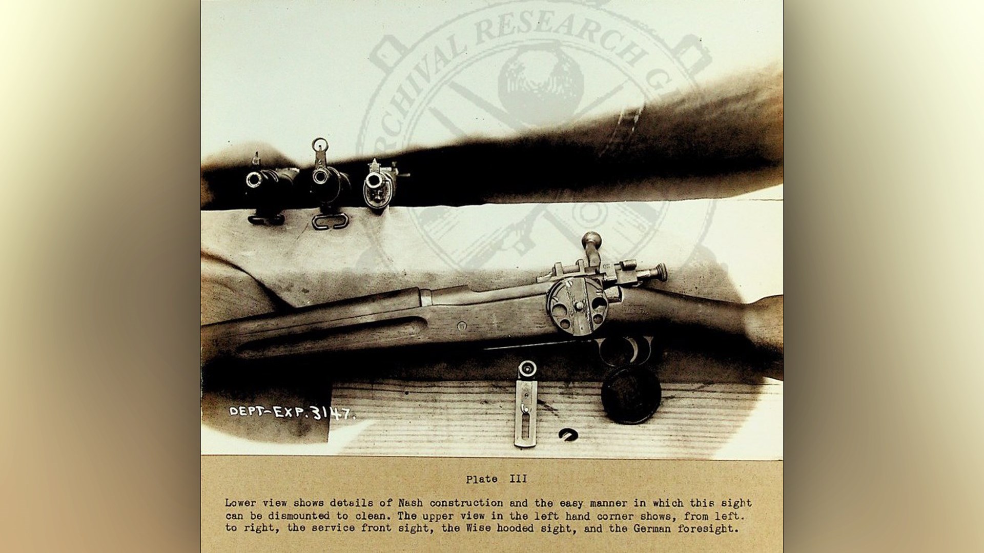 A profile shot of the Nash sight dismounted for cleaning or transport.