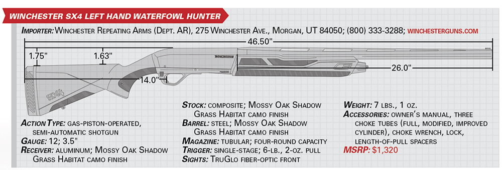 winchester sx4 specs