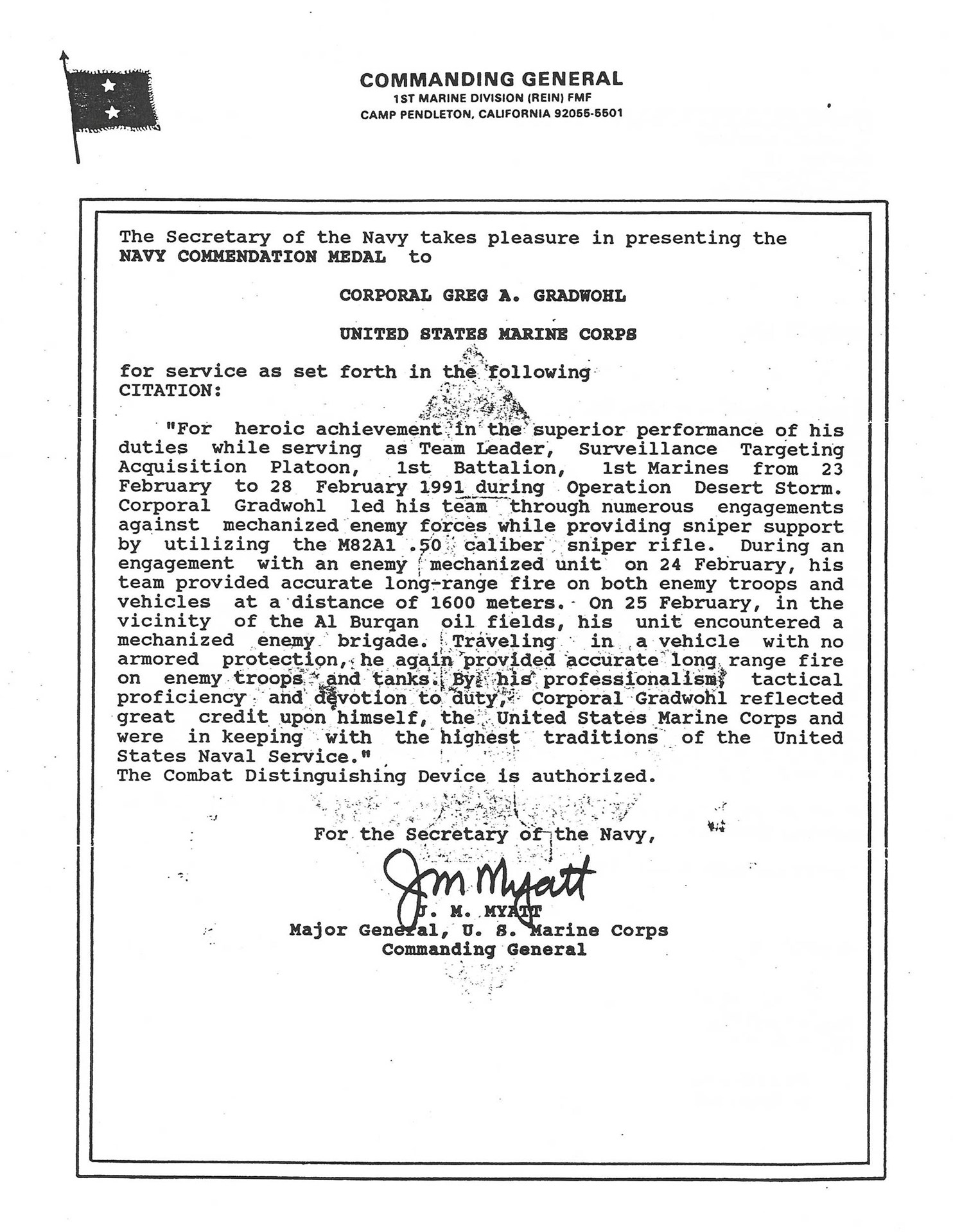 document scan navy commendation medal letter