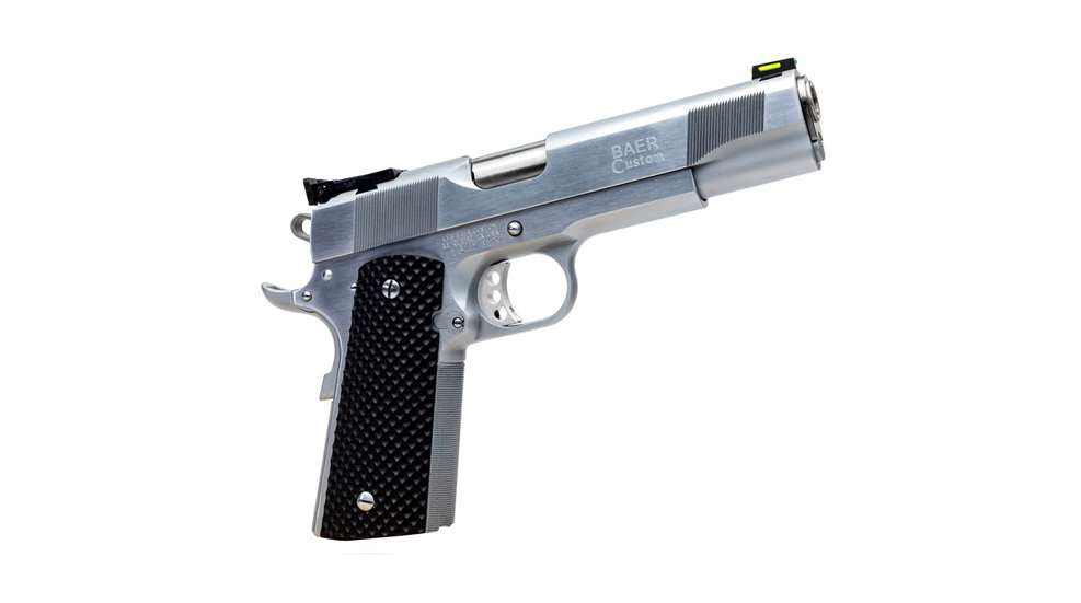 Les Baer Custom M1911 10mm Kenai Alaska tribute stainless steel pistol