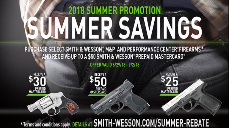 Smith & Wesson Summer Savings Rebate | An Official Journal Of The NRA