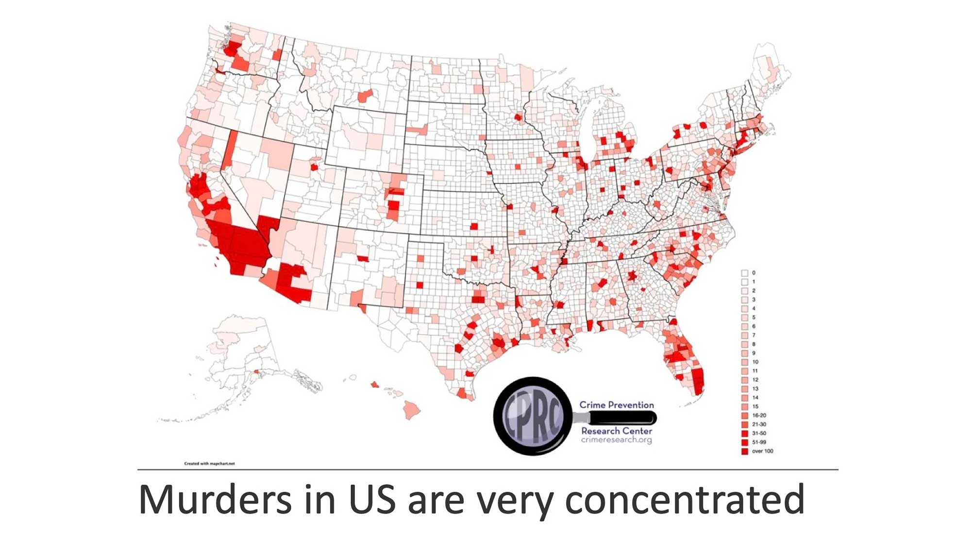 1 Distribution Of Murders In US