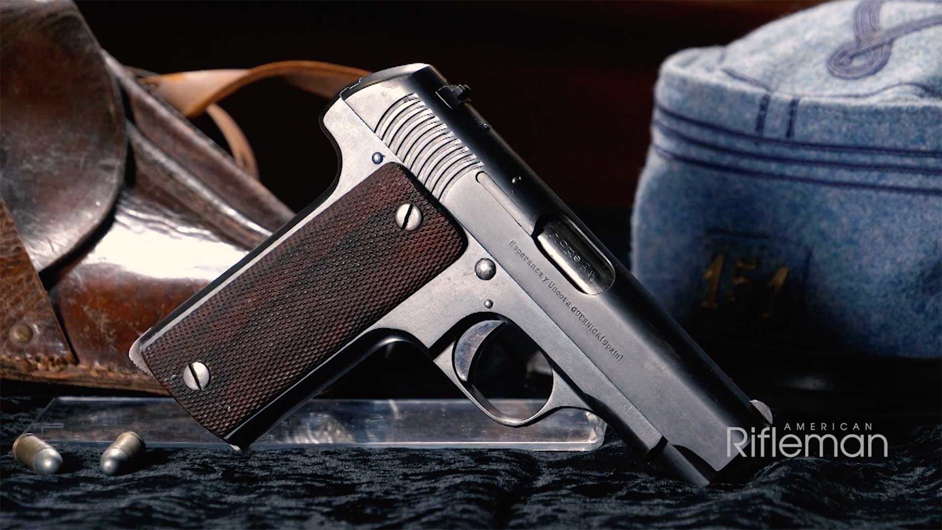Right side of a typical Spanish Ruby pistol example.