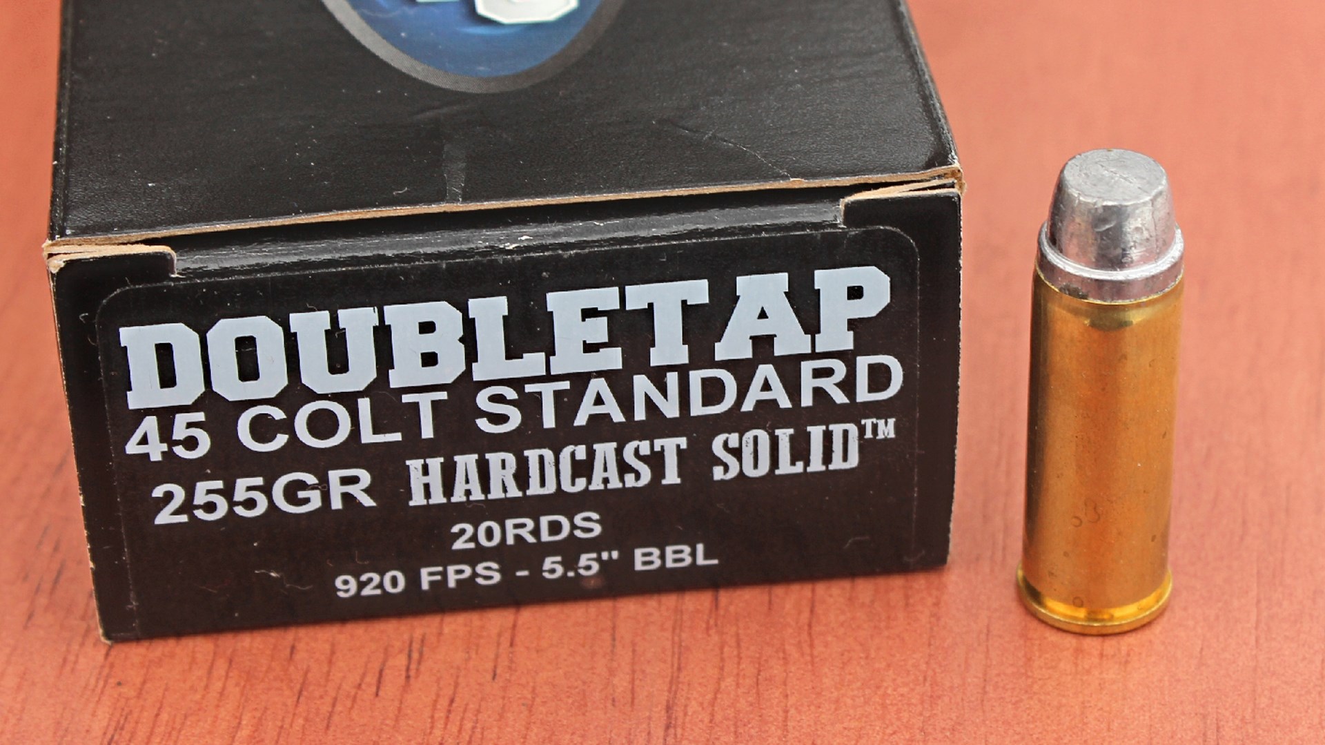 doubletap ammunition 45 colt box 255 gr hardcast solid 20 rds 920 fps