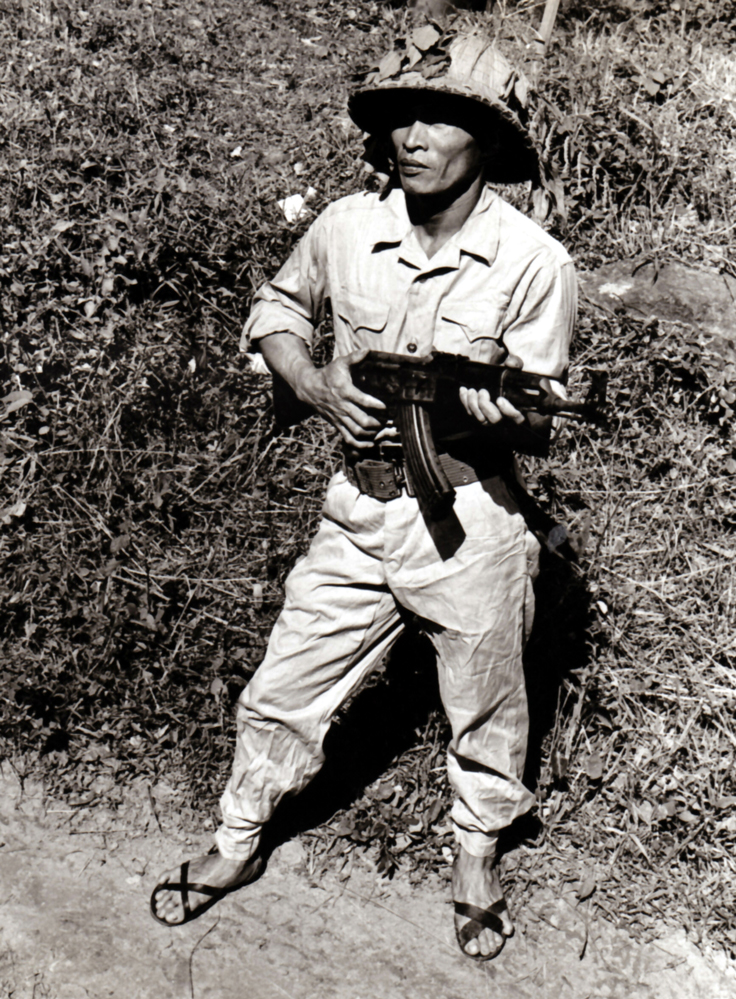 A North Vietnamese soldier armed with an AK-47.