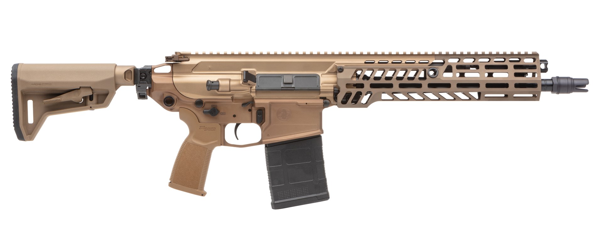 Right side of the SIG Sauer MCX-Spear short-barreled rifle.