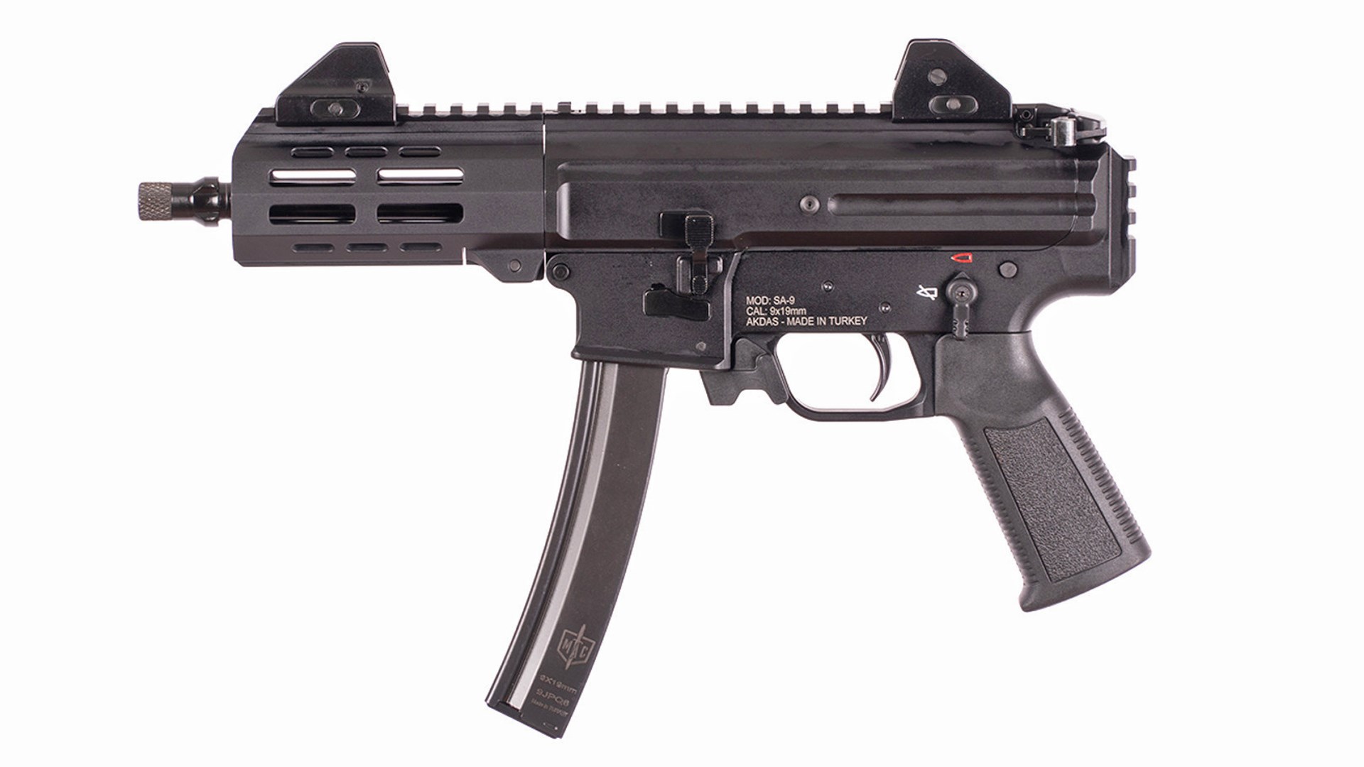 Left side of the SDS Imports MAC IX pistol.