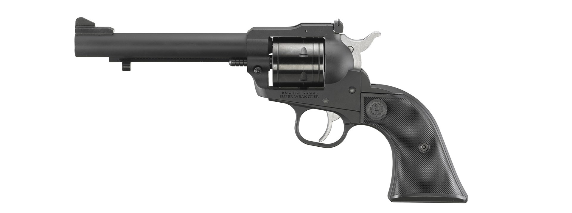 Ruger Super Wranlger left-side view black single-action revolver