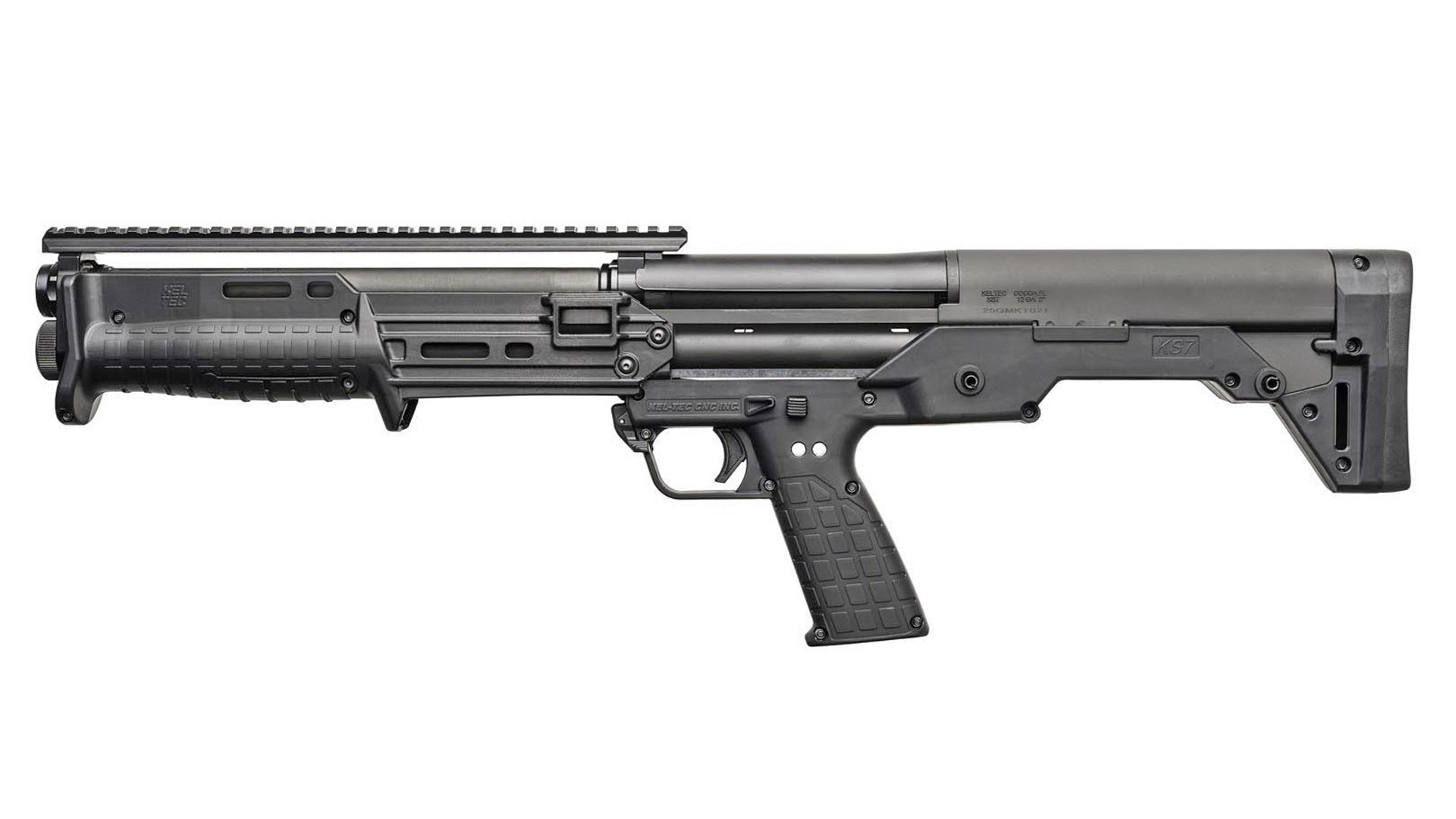 Left side of the KelTec KS7 Gen2 shotgun.