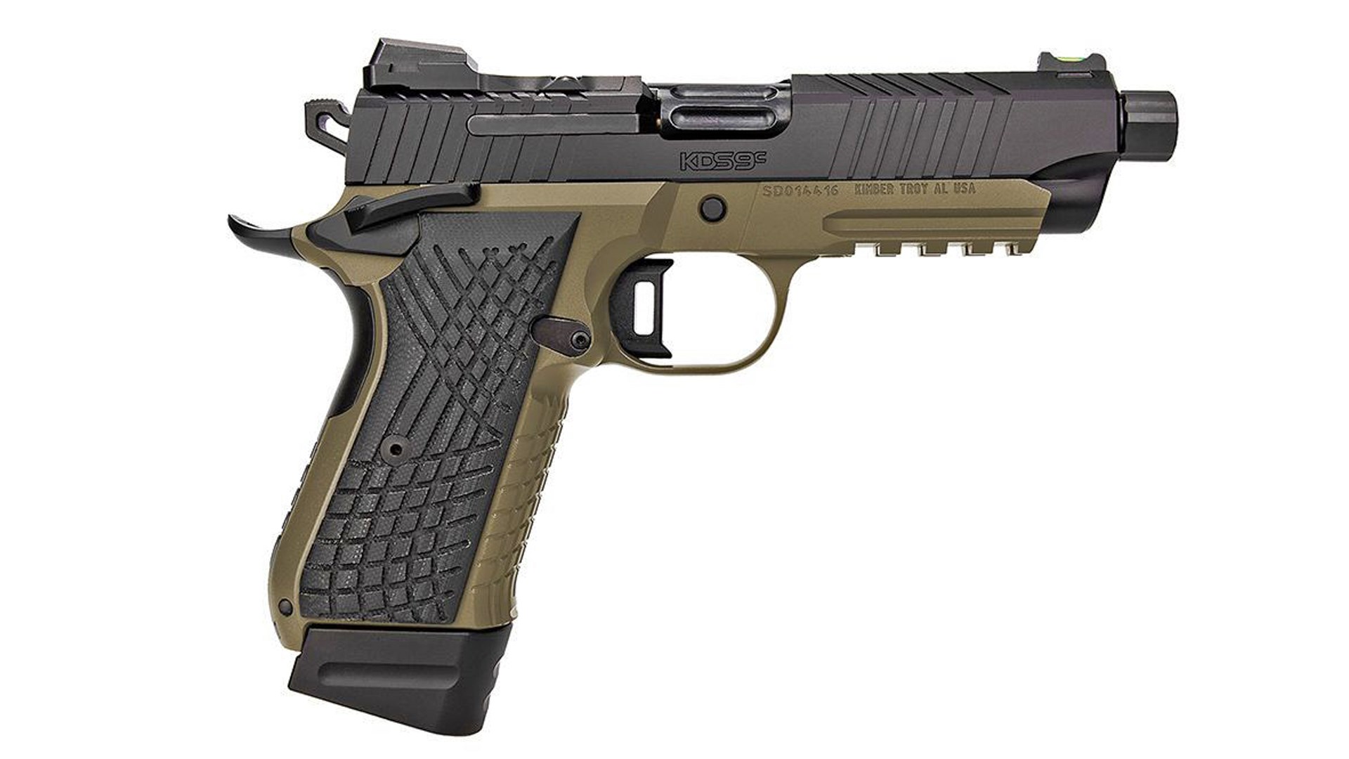 Kimber KDS9C RFT pistol right-side view two-tone gun
