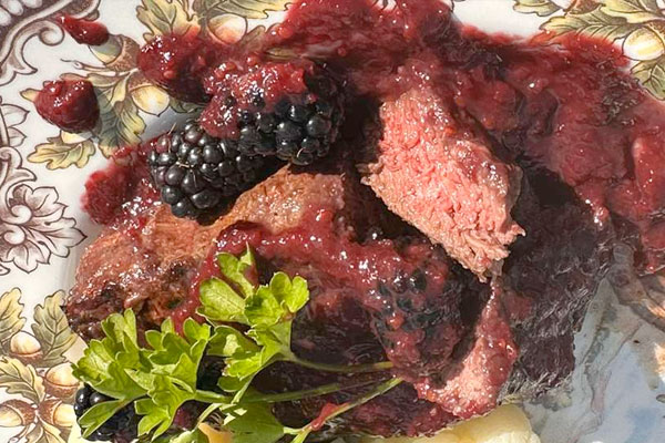 Recipe: Venison with Blackberry Wine Sauce