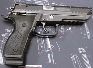 right-side view handgun rex zero 1 pistol gun