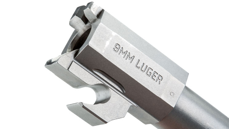 stainless steel 9 mm luger barrel