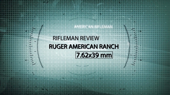 Title screen for American Rileman TV&#x27;s Rifleman Review of the Ruger American Ranch chambered in 7.62x39 mm.