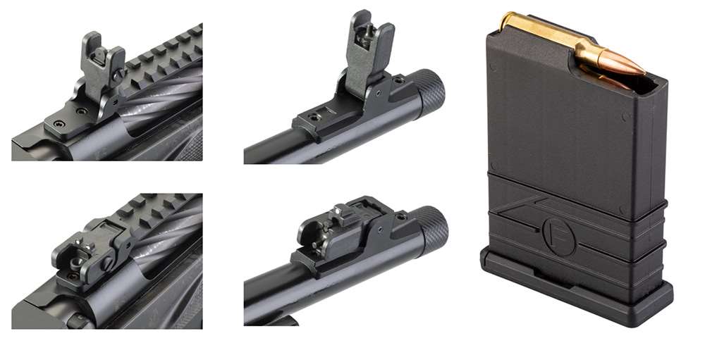 front and rear sights