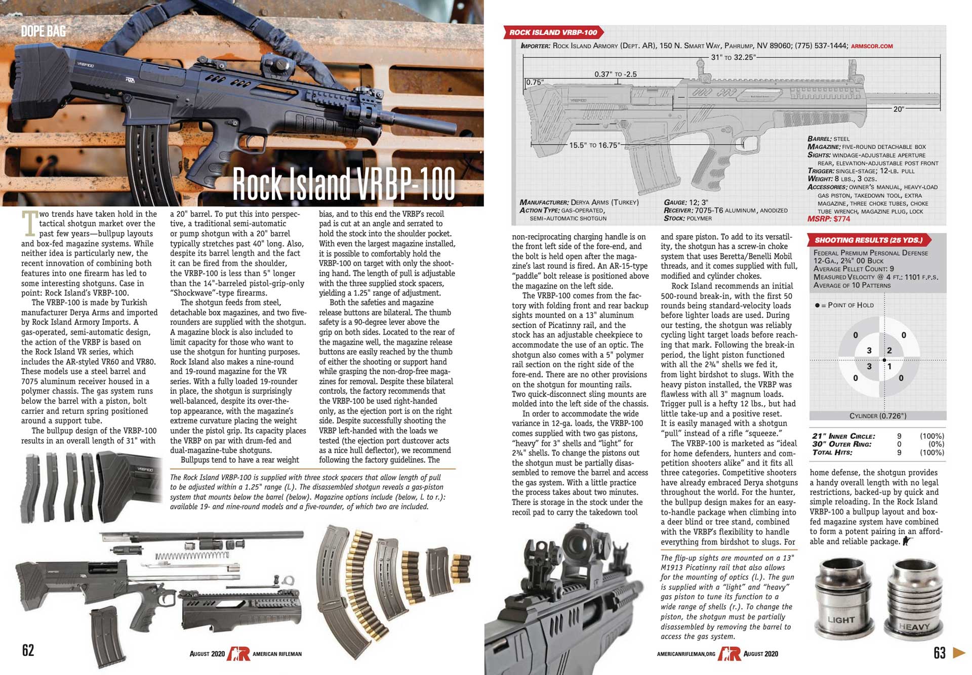 2021 Shotgun of the Year article magazine picture text gun shotgun schematic