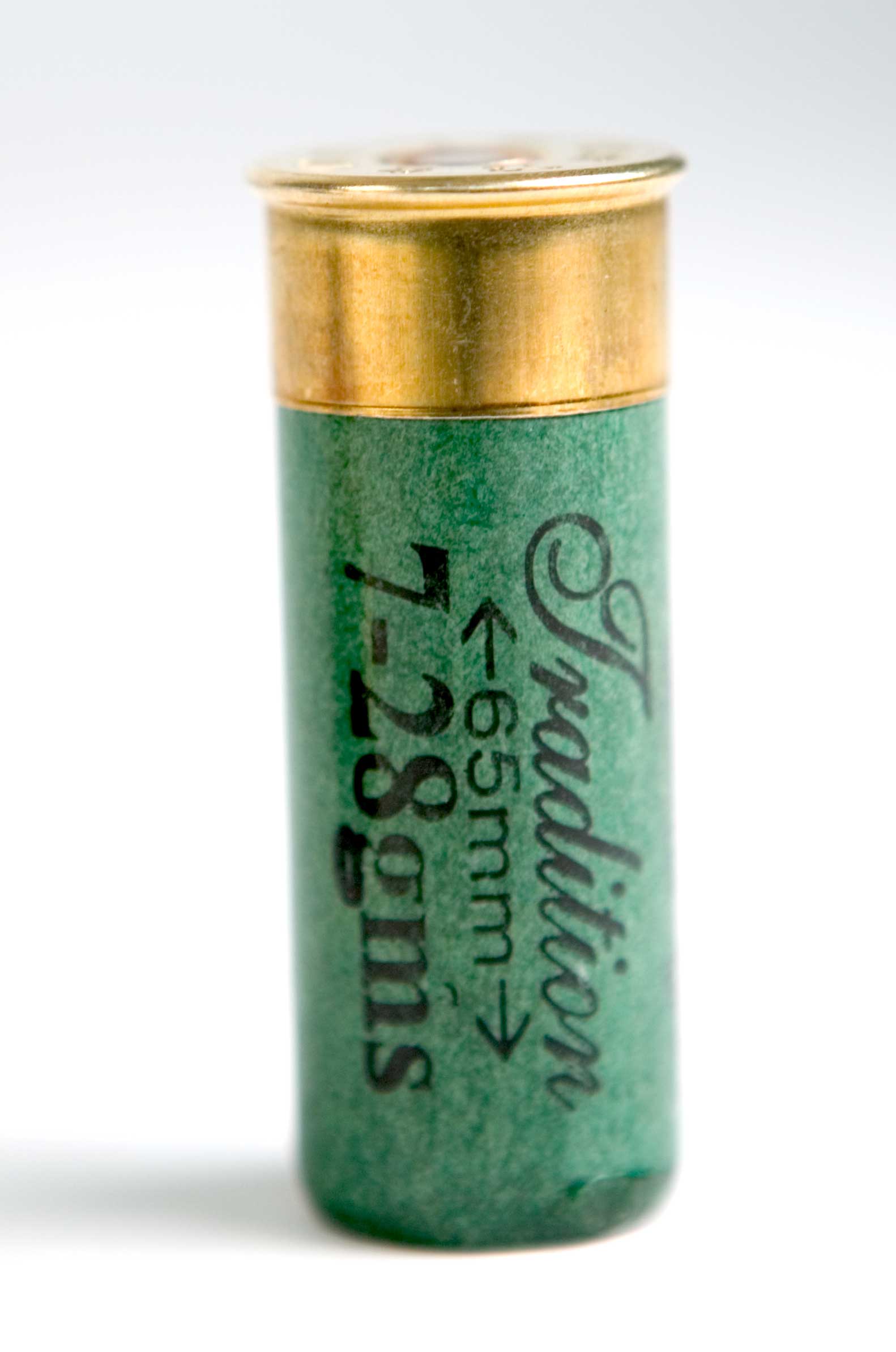 12 gauge shotshell ammunition green paper metric