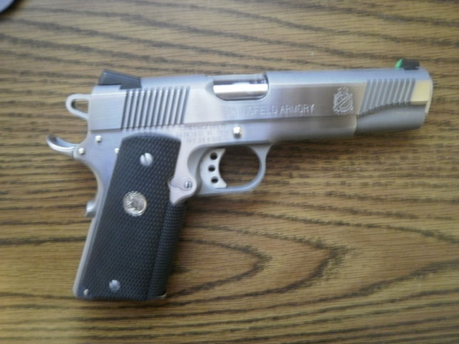 Springfield 1911A1 loaded