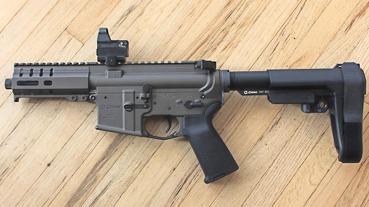 A left-side view of the Mk9 RDB as set up during testing.