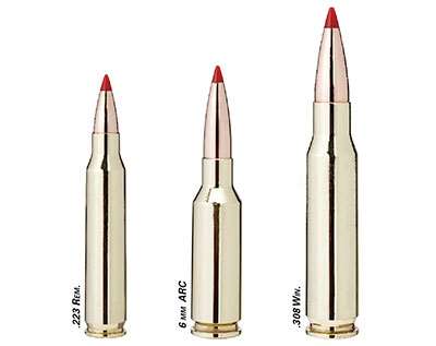 .223 Rem., 6 mm  ARC, .308 Win.