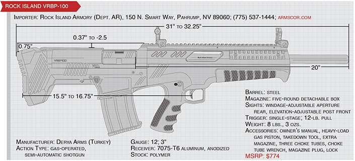 rock island vrBP-100 spec chart