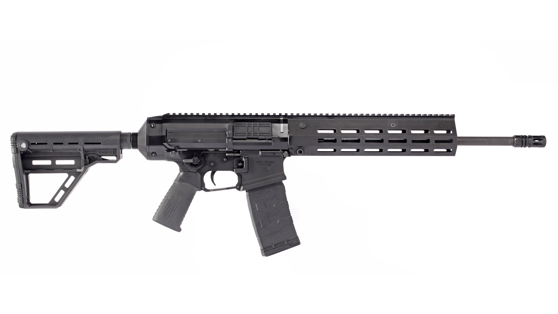 Zenith roller-delayed rifle right-side view studio white background