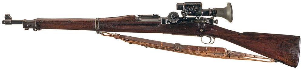 Springfield Model 1903 rifle with a Model 1908 Warner &amp; Swasey “Musket Sight”