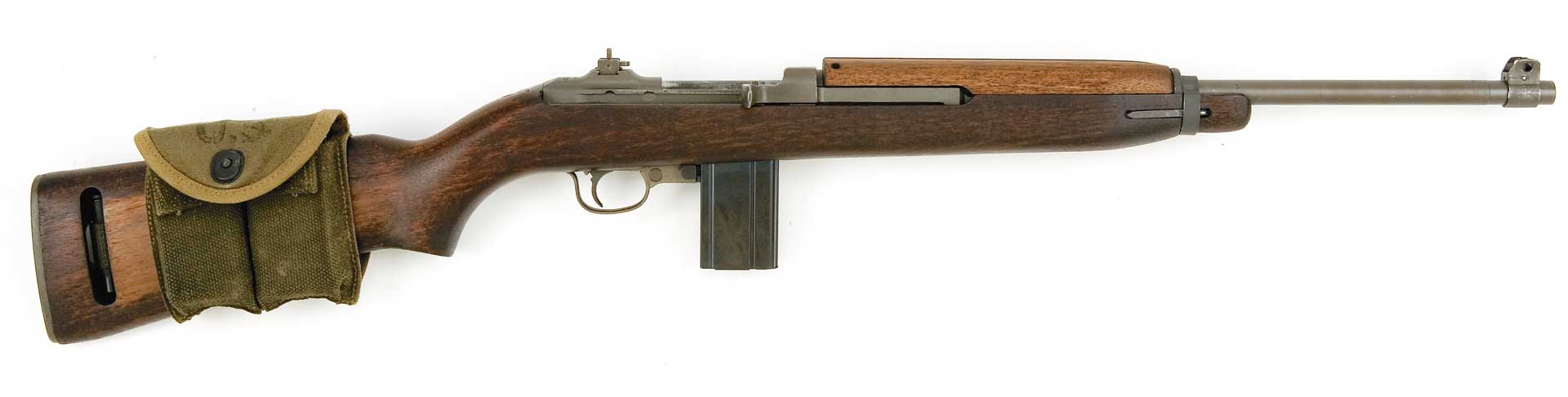right side rifle gun m1 carbine pouches metal wood