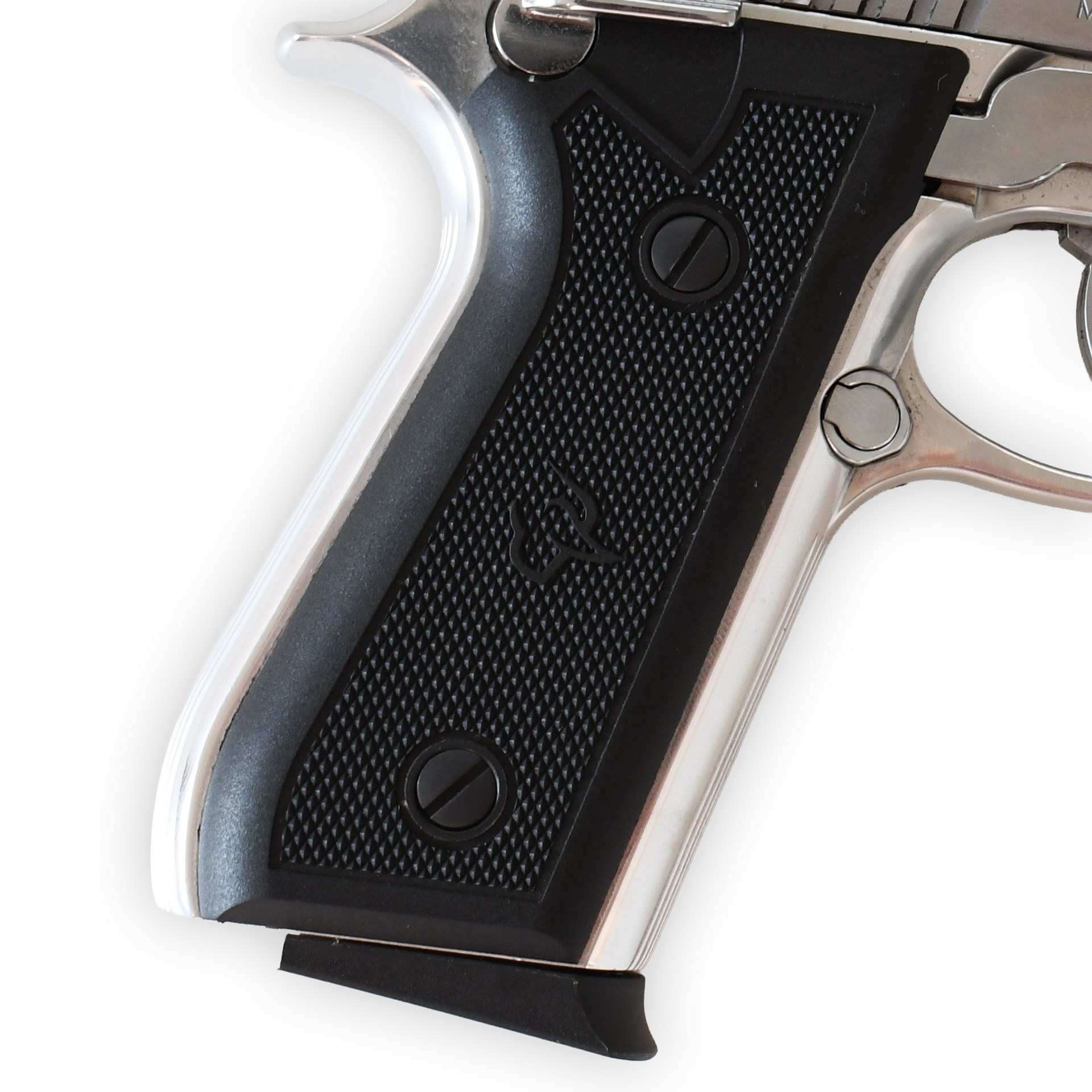 Taurus Model 58 black stocks silver metal frame