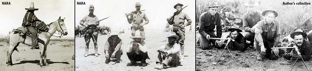 American Indian guides, M1903 Springfield rifles, National Guard troops