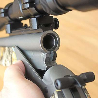 chamber view of traditions nitrofire gun muzzleloader