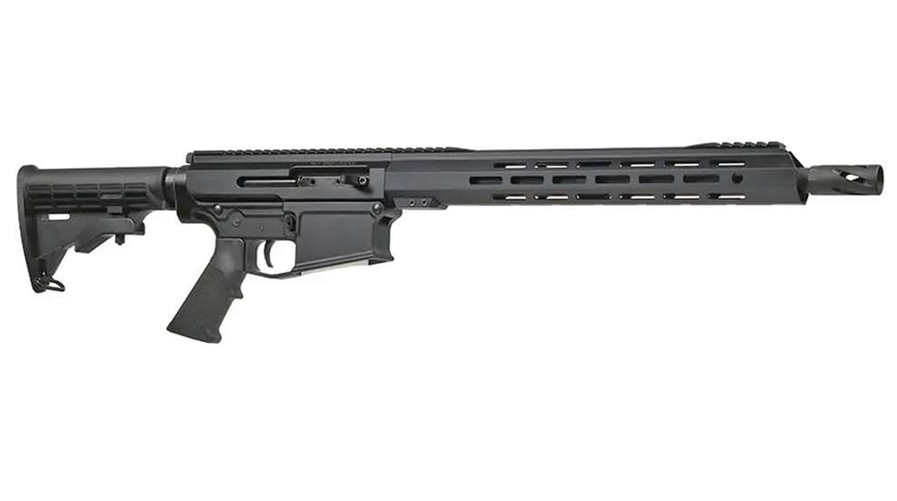 Right side of a Bear Creek Arsenal 8.6 Blackout AR-10 carbine.