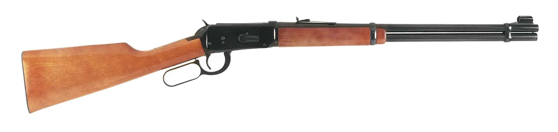 right side lever-action rifle Winchester Model 1894 wood metal steel
