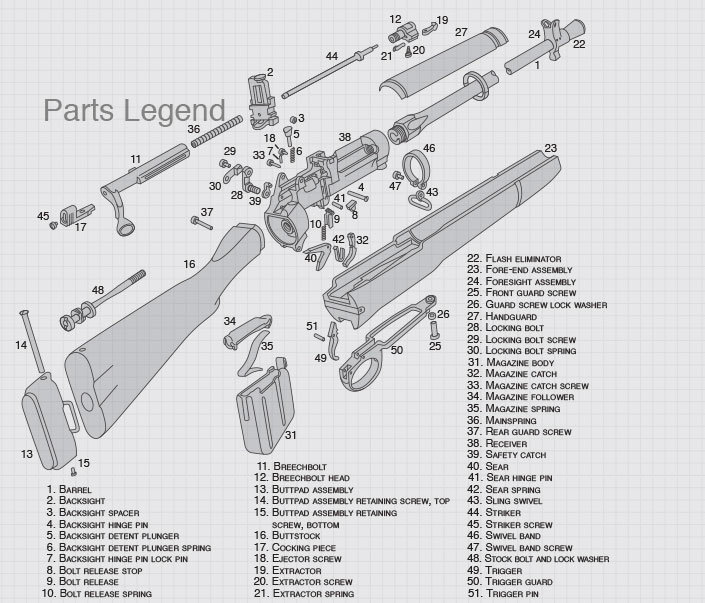 Lee Enfield Parts Diagram