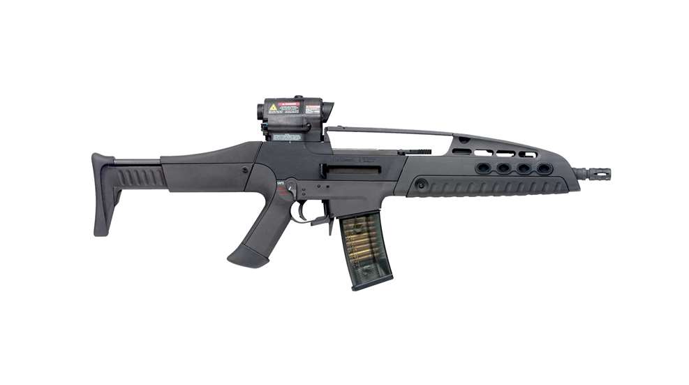 Heckler & Koch XM8 Rifle black plastic futuristic weapon gun Army soldier