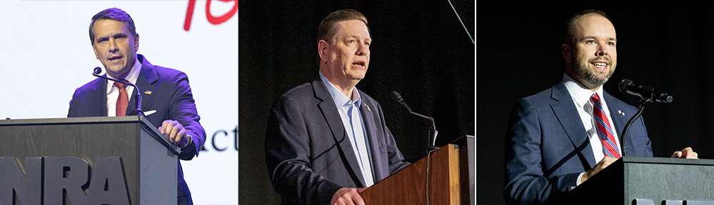 U.S. Attorney General Todd Blanche, NRA President Bill Bachenberg