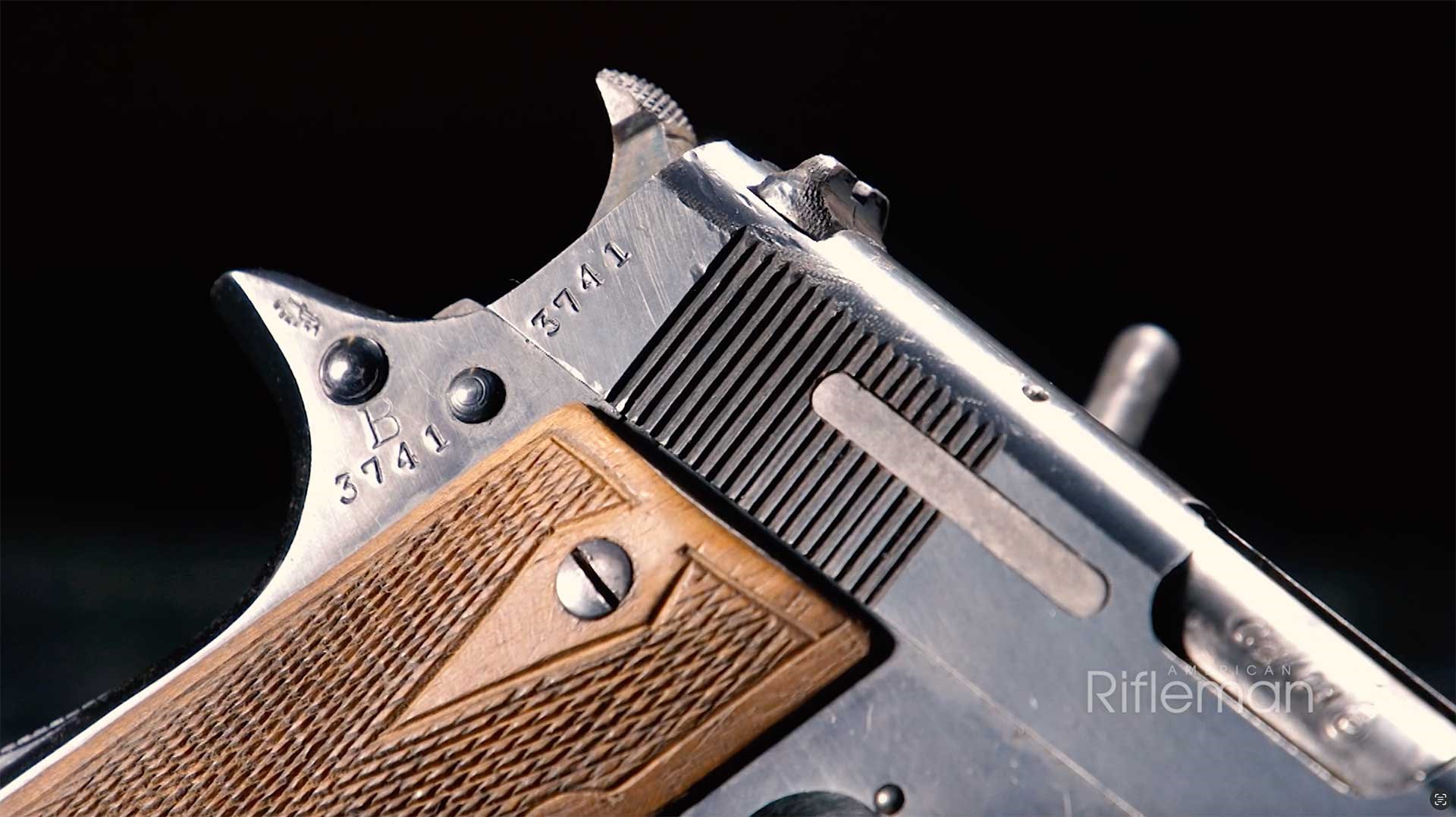 Markings on the right side of the Star Model B slide.