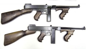 Model 1921 Thompson submachine guns