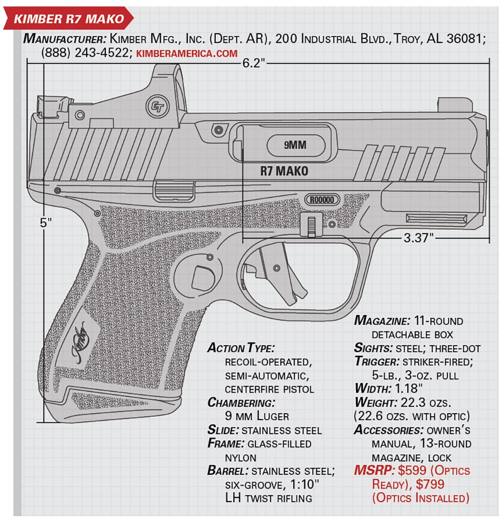 Compare BB Tech BB6 size against other handguns