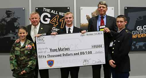 Glock donated $50,000 to the Young Marines.